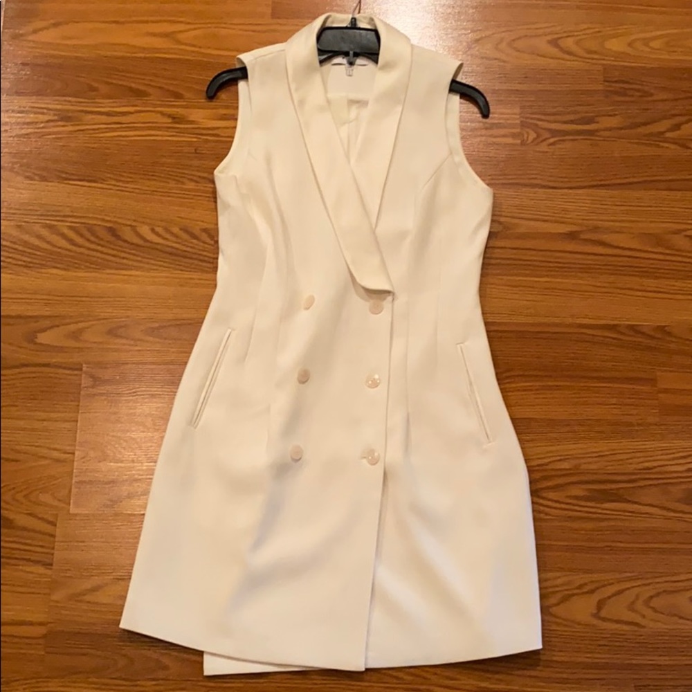 Reiss Off White Blazer Dress
